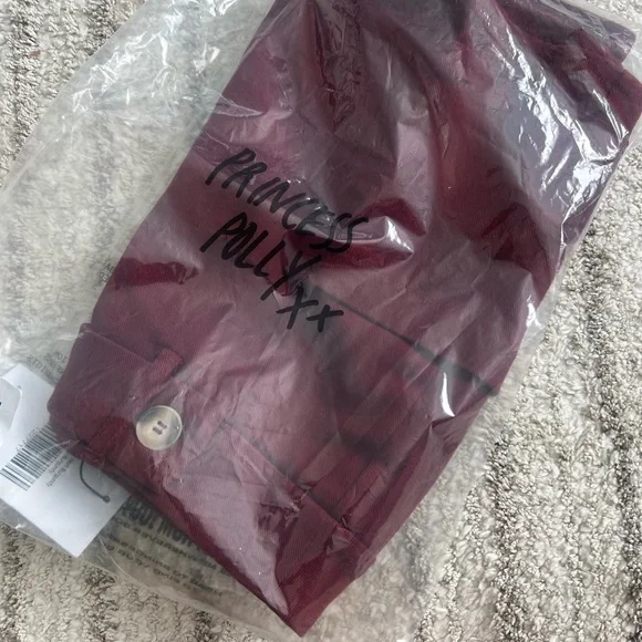 Princess Polly Brinley Mini Skirt – Burgundy – Size US 2 / AU 6 – NWT - Picture 5 of 5